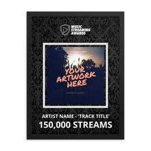 Load image into Gallery viewer, 150K Music Streams Framed Award