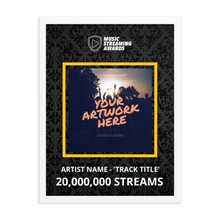 Load image into Gallery viewer, 20 Million Music Streams Framed Award