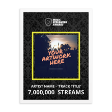 Load image into Gallery viewer, 7 Million Music Streams Framed Award
